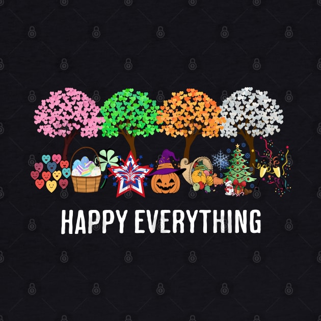 Colorful Happy Everything Holidays Seasons All Year design by Luxinda